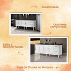 Gabinete Armario De Cozinha Aço 1.50 Desmontado Sem A Pia 3 G