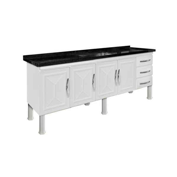 Gabinete Armario De Cozinha Para Pia Aço 1.80 Desmontado - Br
