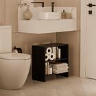 Gabinete Armário Organizador Para Banheiro 50cm Preto