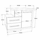 Gabinete Armario P/banheiro (balcao C/cuba Q355) Legno 650