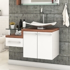 Gabinete Armário Para Banheiro (balcão C/cuba F44) Legno 830