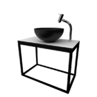 Gabinete Armário Para Banheiro Bancada Lavatório Suspenso Lis