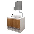 Gabinete Armário Para Banheiro Com Pia Cuba 60cm Balcão Suspe