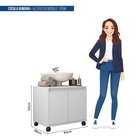 Gabinete Armário Para Banheiro Rodízios Clean Branco Perfect