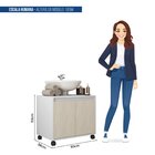 Gabinete Armário Para Banheiro Rodízios Clean Branco Perfect/