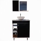 Gabinete Armário Para Banheiro Suspenso Com Cuba E Com Pés Pr