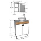 Gabinete Armário Para Banheiro Suspenso Com Espelho E Com Cub