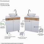 Gabinete Armário Para Banheiro Suspenso Com Espelho E Com Cub