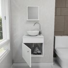 Gabinete Armário Para Banheiro Suspenso Com Pia Cuba E Espelh