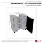 Gabinete Armário Para Pia De Coluna Pequin Branco E Rustico