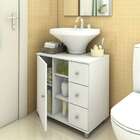 Gabinete Asti Para Banheiro Com Gavetas