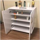 Gabinete Balcão Area De Serviço Branco Organizadora 2 Portas