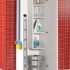 Gabinete Balcão Armário Branco Com 1 Porta Multiuso