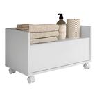 Gabinete Balcão Banheiro 80 Cm C/ Rodízios Multimóveis Branco
