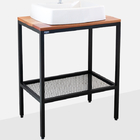 Gabinete Balcão De Banheiro Ou Lavabo Com Pés Estilo Industri