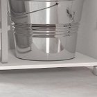 Gabinete Balcão Lavanderia Branco De 1 Porta Alto