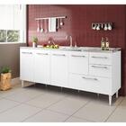 Gabinete Balcão Para Pia De 1,80 Metro Com Gavetão Branco