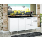 Gabinete Balcão Para Pia De 160 Cm Com Gavetão Branco