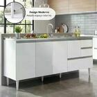 Gabinete Balcão Para Pia De 2 Metros Com 3 Portas E 3 Gavetas