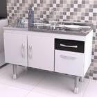 Gabinete Balcão Para Pia De Cozinha 1,00m Slim