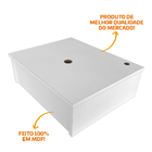 Gabinete Bancada Para Banheiro Com Cuba De Vidro 29cm E Kit H