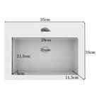 Gabinete Banheiro 1 Gaveta E Espelho Barrique E Branco