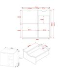 Gabinete Banheiro 1 Porta 1 Gaveta 60cm Multimóveis Cr10085 B