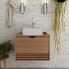 Gabinete Banheiro 1 Porta 1 Gaveta 60cm Suspenso Multimóveis