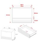 Gabinete Banheiro 1 Porta 1 Gaveta 60cm Suspenso Multimóveis