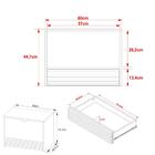 Gabinete Banheiro 1 Porta 1 Gaveta 60cm Suspenso Multimóveis