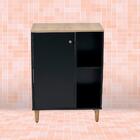 Gabinete Banheiro 1 Porta 2 Prateleiras 60 Cm Bn06 Dtall