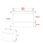 Gabinete Banheiro 1 Porta 60cm Suspenso Multimóveis Cr10086 M