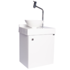 Gabinete Banheiro 1 Porta Branco Ártico Sobreposta - Branca