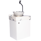 Gabinete Banheiro 1 Porta Branco Ártico Sobreposta - Rjd. Pre