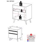 Gabinete Banheiro 1 Porta E 1 Gav Retrô 70cm Multimóveis Mp50