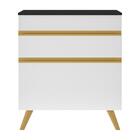 Gabinete Banheiro 1 Porta E 1 Gaveta Retrô 70cm Multimóveis V