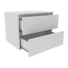 Gabinete Banheiro 2 Gavetas 60cm Suspenso Multimóveis Cr10087