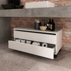 Gabinete Banheiro 2 Gavetas Com Rodízios 80cm Multimóveis Vcr