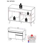 Gabinete Banheiro 2 Portas E 1 Gav Retrô 70cm Multimóveis Mp5