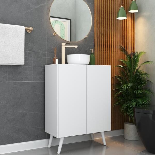 Gabinete Banheiro 2 Portas Retrô 63cm Multimóveis Mp5006 Bran