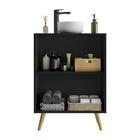 Gabinete Banheiro 2 Portas Retrô 63cm Multimóveis Mp5006 Pret