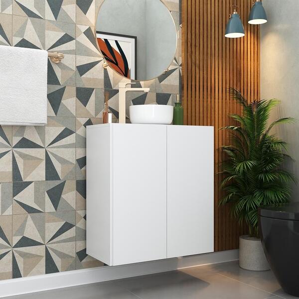 Gabinete Banheiro 2 Portas Suspenso 63cm Multimóveis Mp5007 B