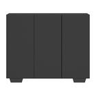 Gabinete Banheiro 3 Portas 90cm Multimóveis Mp5031 Preto