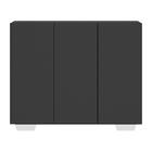 Gabinete Banheiro 3 Portas 90cm Multimóveis Mp5031 Preto/bran