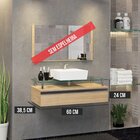 Gabinete Banheiro 60cm Ametista Freijó