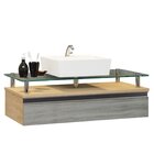 Gabinete Banheiro 60cm Ametista Freijo/rovere