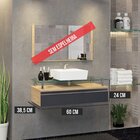 Gabinete Banheiro 60cm Ametista Freijó/titanium