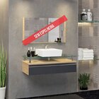 Gabinete Banheiro 60cm Ametista Freijó/titanium