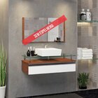 Gabinete Banheiro 60cm Ametista Natura/branco