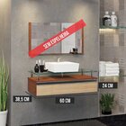 Gabinete Banheiro 60cm Ametista Natura/freijo